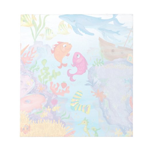 In de oceaan notitieblok (Voorkant)