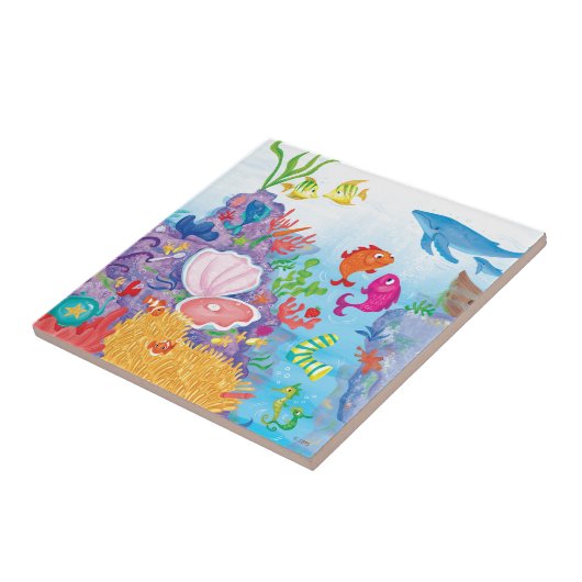 In de oceaan tegeltje (Zijkant)