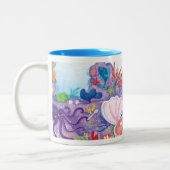 In de oceaan tweekleurige koffiemok (Links)