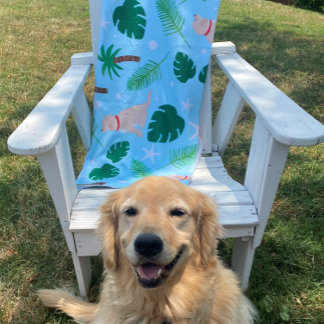In de Ocean Blue Beach Towel Strandlaken