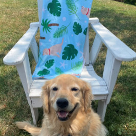 In de Ocean Blue Beach Towel Strandlaken