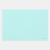 In de Ocean Blue Tropical Pups Gift Wrap set of 3 Inpakpapier Vel (Voorkant 3)