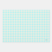 In de Ocean Blue Tropical Pups Gift Wrap set of 3 Inpakpapier Vel (Voorkant 2)