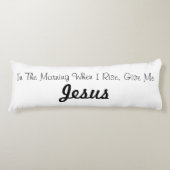 In de ochtend als ik opsta, Jezus over alles Lichaamskussen (Voorkant)