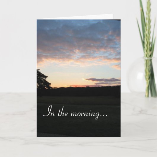In de ochtend… kaart (Voorkant)