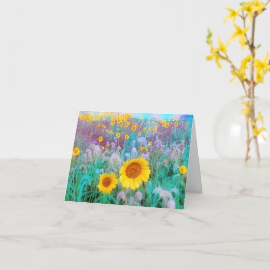 In de ochtend, kaart (Gele Bloem)