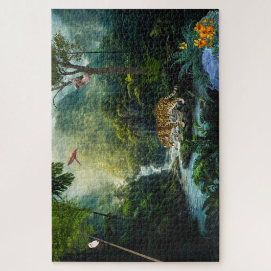 In de Oerwoud Legpuzzel (Verticaal)