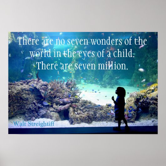 In de ogen van een kind - woorden van wijsheid poster (Voorkant)