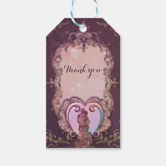 In de omhelzing van het hart. cadeaulabel (Voorkant)