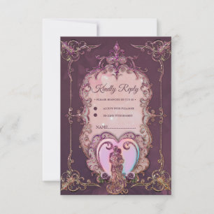 In de omhelzing van het hart. RSVP kaartje