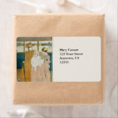 In de Omnibus door Mary Cassatt Etiket (Insitu)