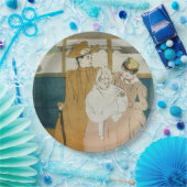 In de Omnibus door Mary Cassatt Papieren Bordje (Feest)