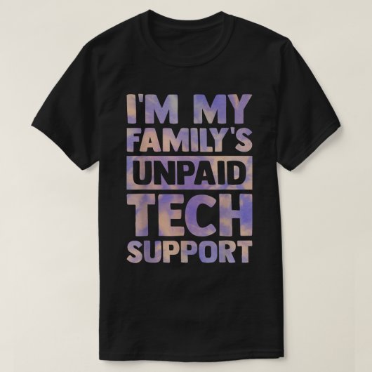 in de onbetaalde technische ondersteuning van mijn t-shirt (Design voorkant)