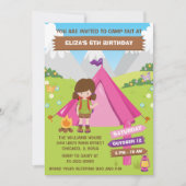 In de openlucht kamperen we rond de dag van de dag kaart (Voorkant)