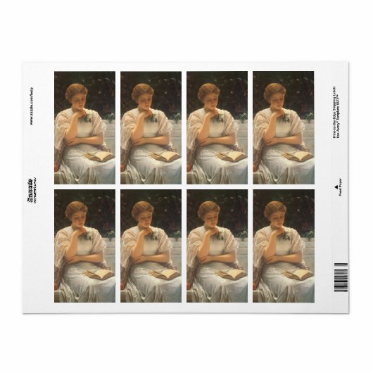 In de Orangery door Charles Edward Perugini Etiket (Full Sheet)