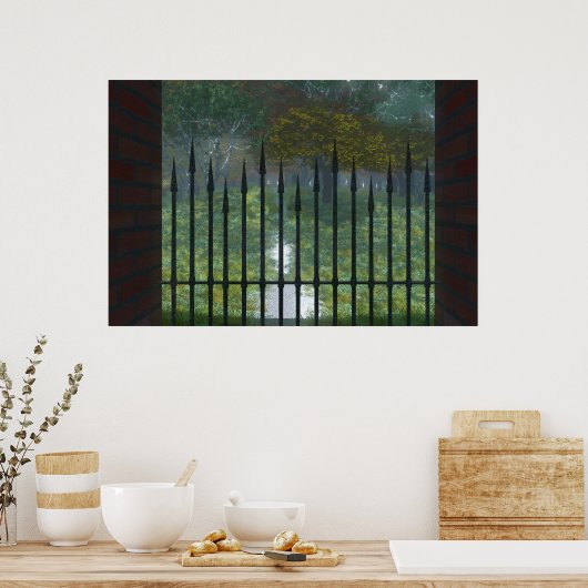 In de Oude Bosdruk Poster (Keuken)