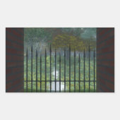 In de oude bostelaars rechthoekige sticker (Voorkant)