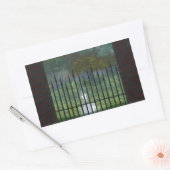 In de oude bostelaars rechthoekige sticker (Envelop)