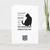 In de oude tijd werden katten als goden gedragen kaart (Achterkant)