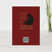 In de Oudheid werden katten aanbeden als goden v2 Kaart (Achterkant)