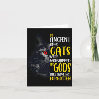 In de oudheid werden katten vereerd als goden huis kaart