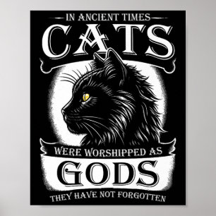 In de oudheid werden katten vereerd als goden huis poster