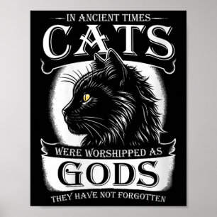 In de oudheid werden katten vereerd als goden huis poster