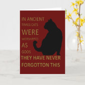 In de oudheid werden katten vereerd als goden v2 kaart (Gele Bloem)