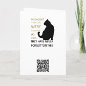 In de oudheid werden katten vereerd als goden v4 kaart (Achterkant)