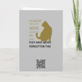 In de oudheid werden katten vereerd als goden v5 kaart (Achterkant)