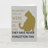 In de oudheid werden katten vereerd als goden v5 kaart (Voorkant)
