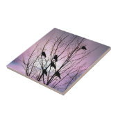 In de Paarse nachtelijke hemel Tegeltje (Zijkant)