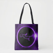 in de paarse zon - boodschappentas tote bag (Voorkant)