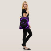 in de paarse zon - boodschappentas tote bag (Op model)