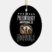 In de paleontologie is alles mogelijk dinosaurus p keramisch ornament (Rechts)