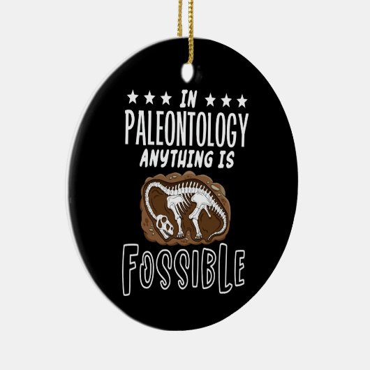 In de paleontologie is alles mogelijk dinosaurus p keramisch ornament (Rechts)