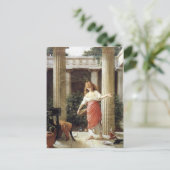 In de Peristyle door John William Waterhouse Briefkaart (Staand voorkant)