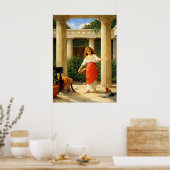 In de Peristyle van John William Waterhouse Poster (Keuken)