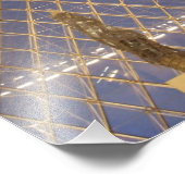 In de piramide bij het Louvre in Parijs, Frankrijk Foto Afdruk (Hoek)