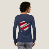 In de plooi Tri-Blend shirt (Achterkant)