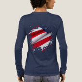 In de plooi Tri-Blend shirt (Achterkant)