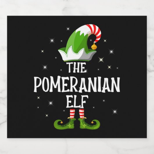 In de Pommerse Elffamilie Matching Group Christus Sparkling Wijnetiket (Enkel label)