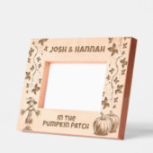 In de pompoen patch, Herfst Autumn Custom Name Gegraveerde Lijstjes (Links)