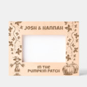 In de pompoen patch, Herfst Autumn Custom Name Gegraveerde Lijstjes (Voorkant)