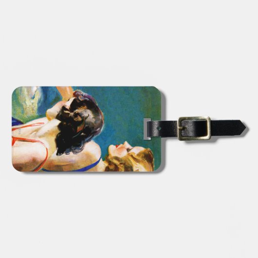 In de pool bagagelabel (Voorkant horizontaal)