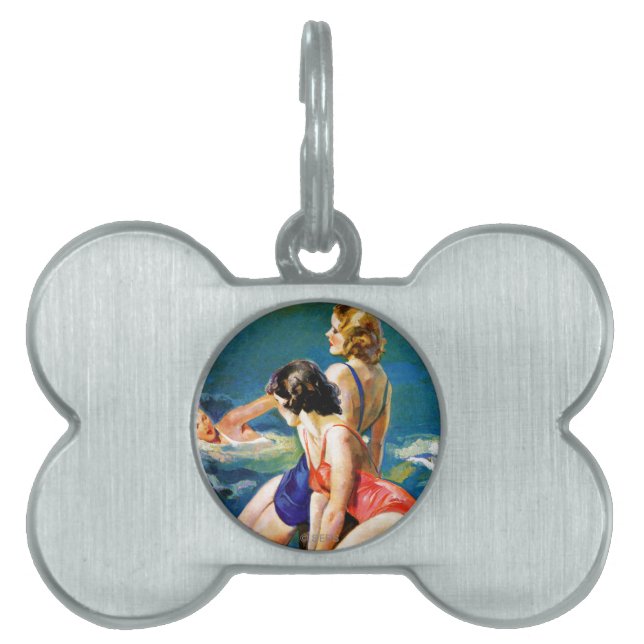 In de pool huisdieren naamplaatje (voorkant)