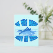 IN DE POOL IS HET LEVEN COOL BRIEFKAART (Staand voorkant)