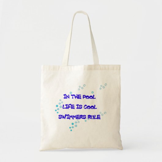In de pool is het leven cool tote bag (Voorkant)