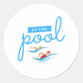 In de pool ronde sticker (Voorkant)