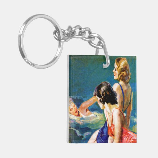 In de pool sleutelhanger (Voorkant Links)